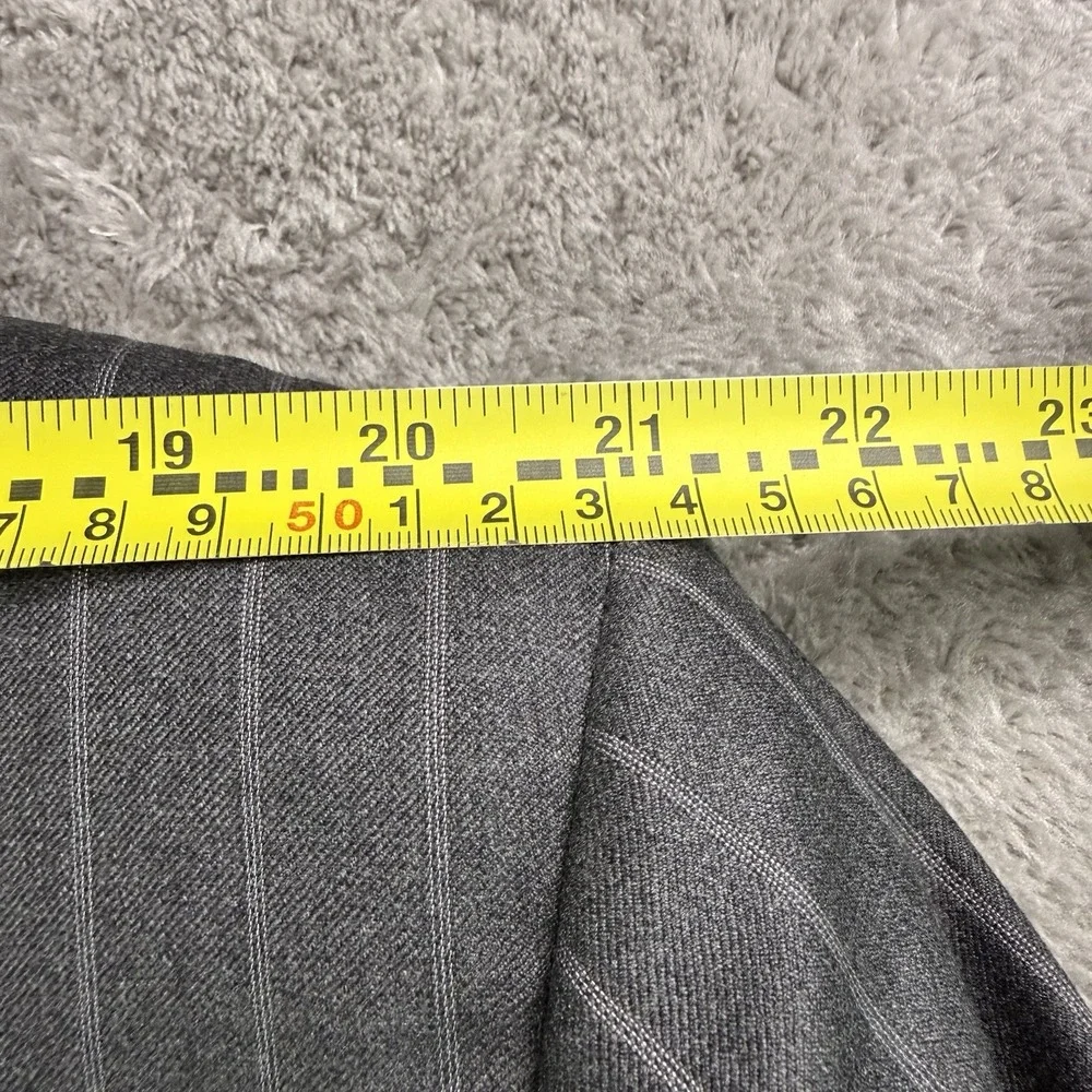 Samuelsohn Vintage Blazer Mens 48R Gray Pinstripe 100% Wool 3 Button Canada
